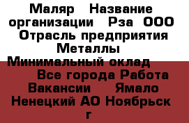 Маляр › Название организации ­ Рза, ООО › Отрасль предприятия ­ Металлы › Минимальный оклад ­ 40 000 - Все города Работа » Вакансии   . Ямало-Ненецкий АО,Ноябрьск г.